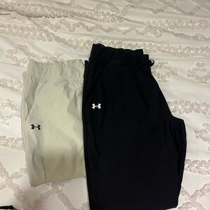 Under Armour Black and Cream Pants Set